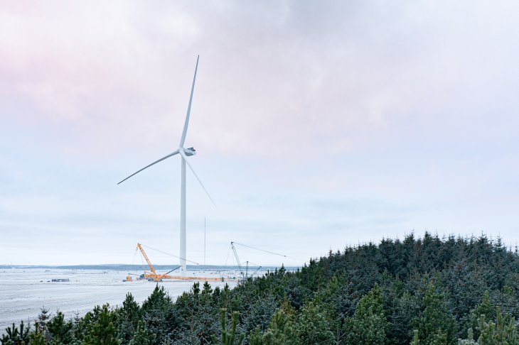 Wiatrak z turbiną wiatrową 15 MW. Fot. Vestas